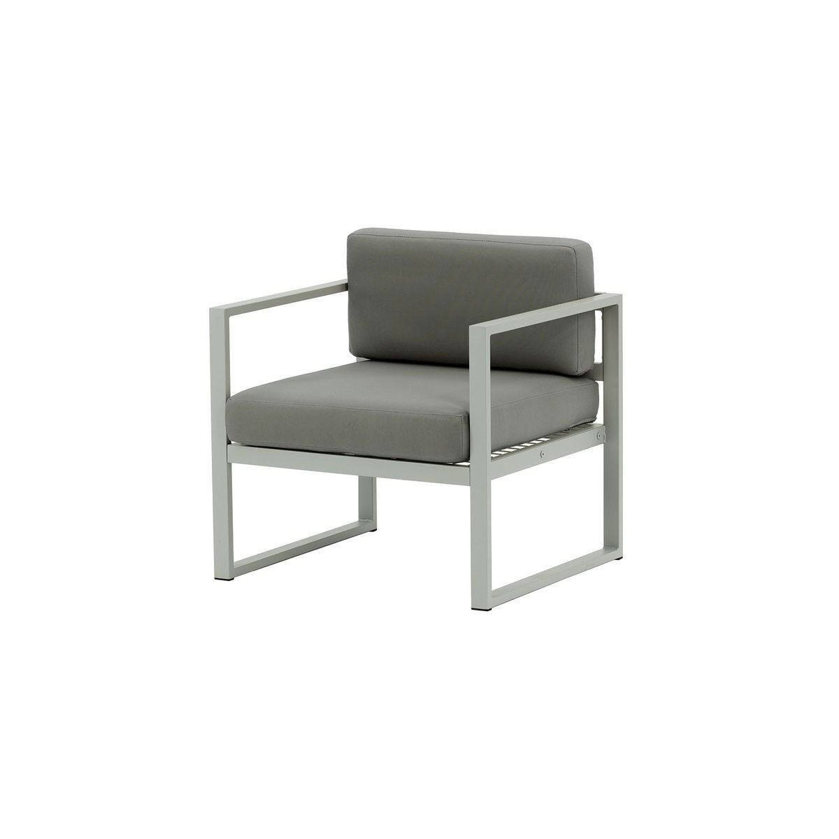 Sunset Garden Armchair, dark grey, Leg colour: grey steel - image 1