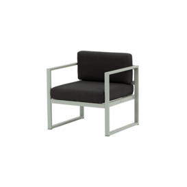Sunset Garden Armchair, black, Leg colour: grey steel - thumbnail 1