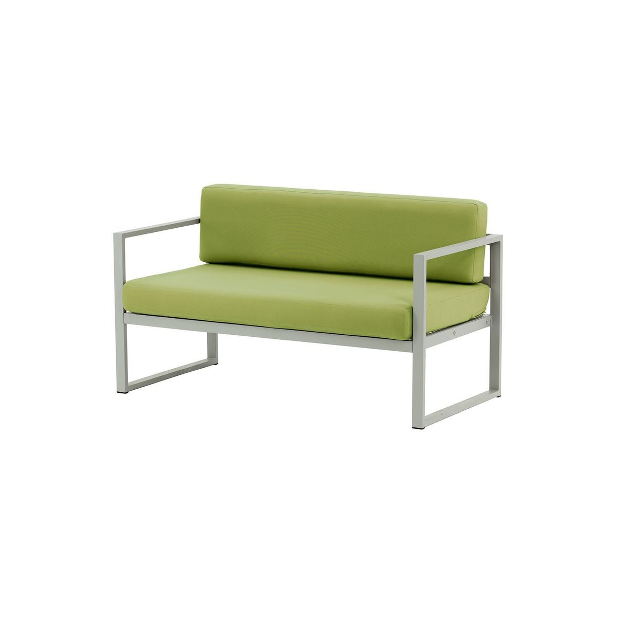 Sunset Garden 2 Seater Sofa, green, Leg colour: grey steel - image 1