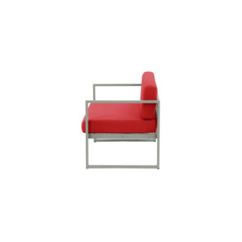Sunset Garden 2 Seater Sofa, red, Leg colour: grey steel - thumbnail 3