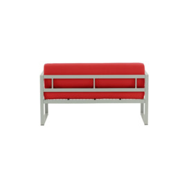 Sunset Garden 2 Seater Sofa, red, Leg colour: grey steel - thumbnail 2