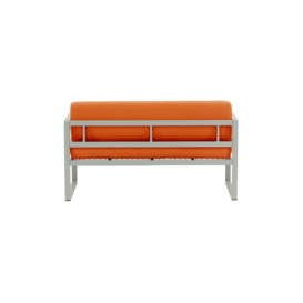 Sunset Garden 2 Seater Sofa, orange, Leg colour: grey steel - thumbnail 2