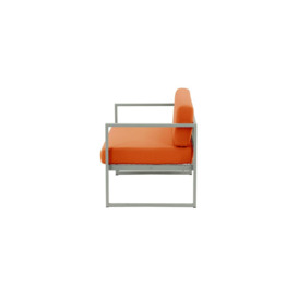 Sunset Garden 2 Seater Sofa, orange, Leg colour: grey steel - thumbnail 3
