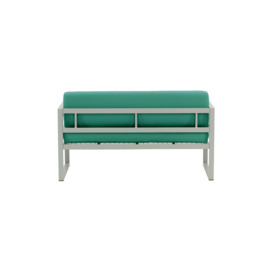 Sunset Garden 2 Seater Sofa, turquoise, Leg colour: grey steel - thumbnail 2