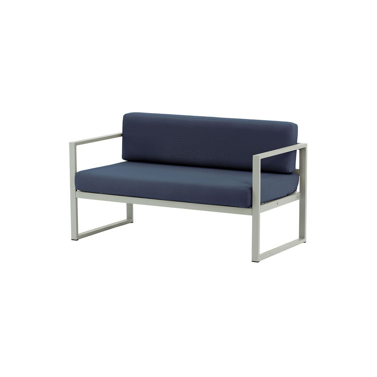 Sunset Garden 2 Seater Sofa, navy blue, Leg colour: grey steel - image 1