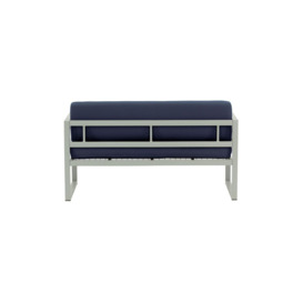 Sunset Garden 2 Seater Sofa, navy blue, Leg colour: grey steel - thumbnail 2