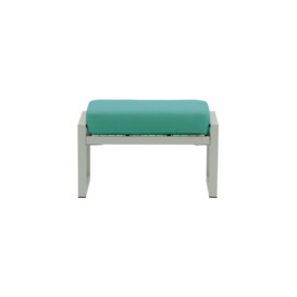 Sunset Garden Pouffe, turquoise, Leg colour: grey steel - thumbnail 3