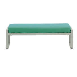 Sunset Garden Bench, turquoise, Leg colour: grey steel - thumbnail 2