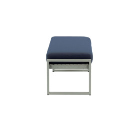 Sunset Garden Bench, navy blue, Leg colour: grey steel - thumbnail 3