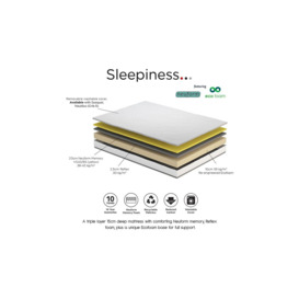 Sleepiness 3ft Memory Foam Single Mattress - thumbnail 2