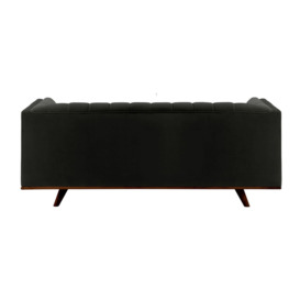 Vicenza 3-Seater Sofa, black, Leg colour: dark oak - thumbnail 2
