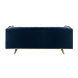 Vicenza Universal Corner Sofa, blue, Leg colour: wax black - thumbnail 2