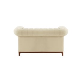 Chesterfield Wood 2-Seater Sofa, light beige, Leg colour: like oak - thumbnail 3