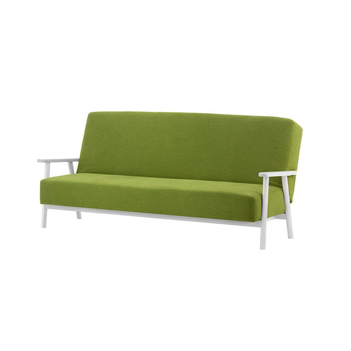 Luppo Click-Clack Folding Sofa Bed, lime, Leg colour: white - image 1