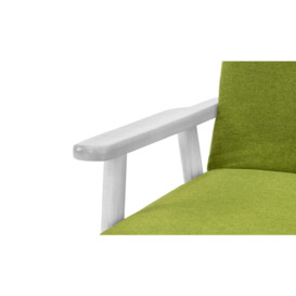 Luppo Click-Clack Folding Sofa Bed, lime, Leg colour: white - thumbnail 2