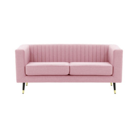 Slender 2 Seater Sofa, pink - thumbnail 1