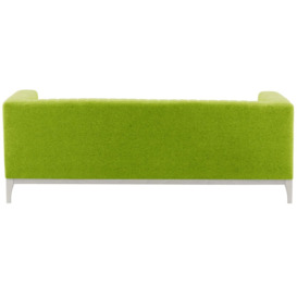 Slender Wood 3 Seater Sofa, lime, Leg colour: white - thumbnail 2