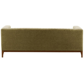 Slender Wood 3 Seater Sofa, beige, Leg colour: dark oak - thumbnail 2