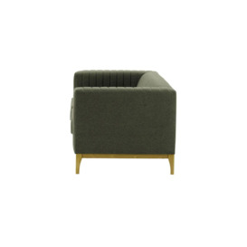 Slender Wood 2 Seater Sofa, dark green, Leg colour: like oak - thumbnail 3