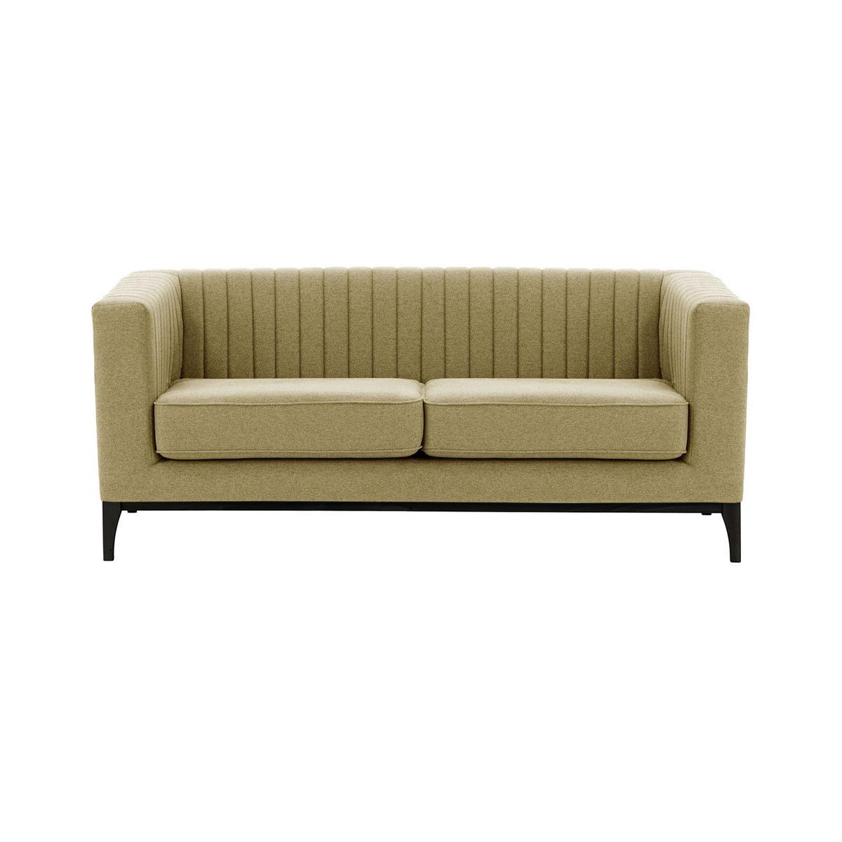 Slender Wood 2 Seater Sofa, beige, Leg colour: black - image 1
