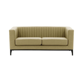Slender Wood 2 Seater Sofa, beige, Leg colour: black - thumbnail 1