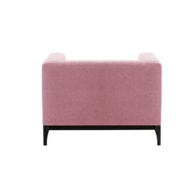 Slender Wood Armchair, pink, Leg colour: black - thumbnail 2