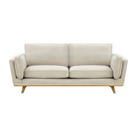 Gabrielle 3 Seater Sofa, light beige, Leg colour: aveo