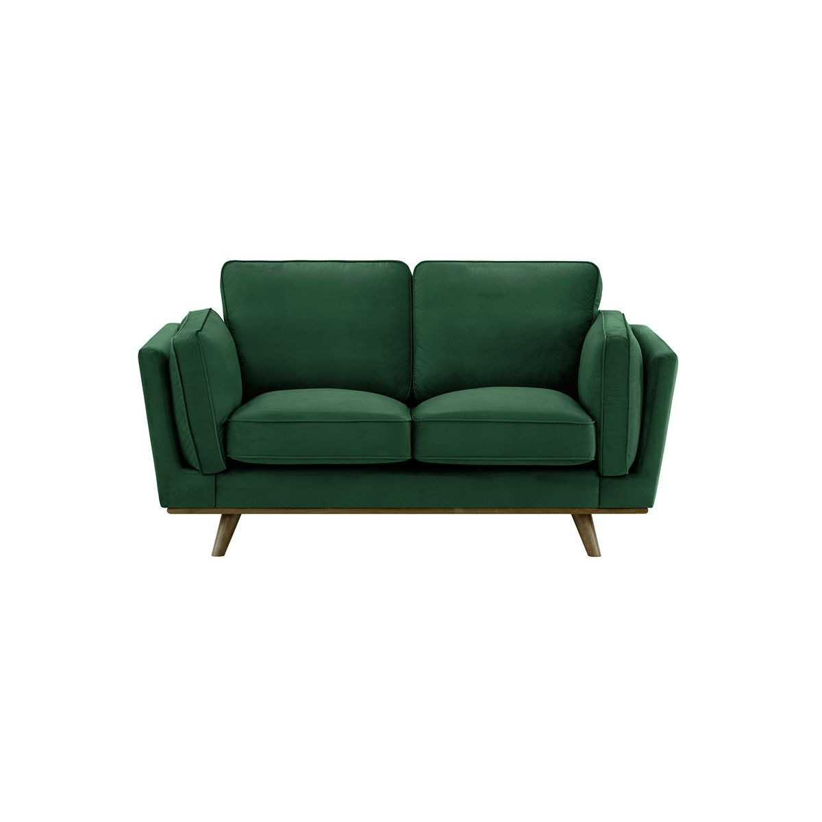 Gabrielle 2 Seater Sofa, dark green, Leg colour: wax black - image 1