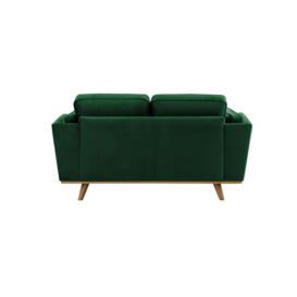 Gabrielle 2 Seater Sofa, dark green, Leg colour: wax black - thumbnail 3