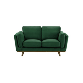 Gabrielle 2 Seater Sofa, dark green, Leg colour: wax black - thumbnail 1