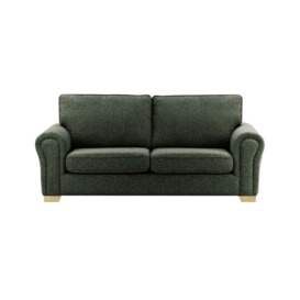 Bonna 3 Seater Sofa, charcoal, Leg colour: wax black