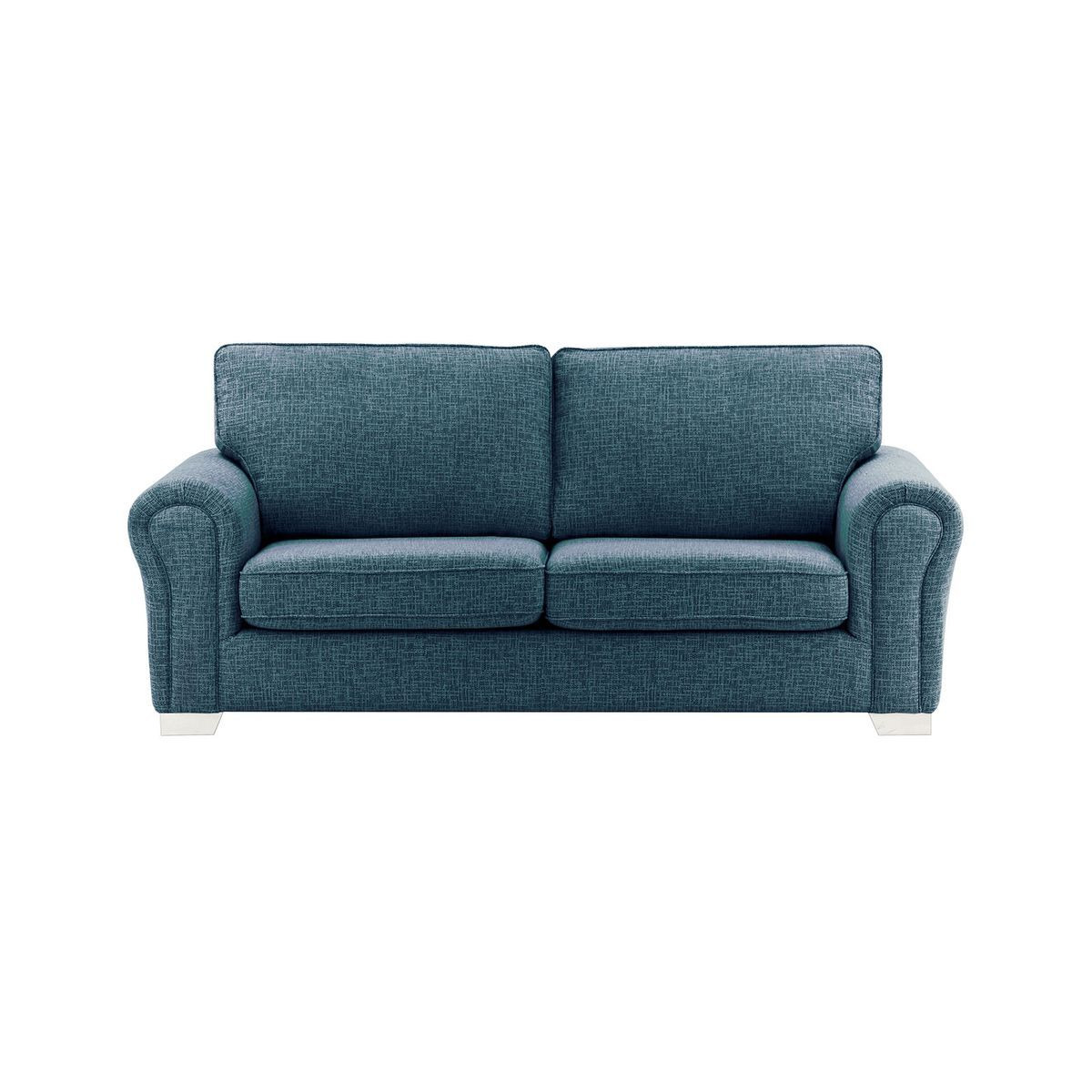 Bonna 3 Seater Sofa, teal, Leg colour: white - image 1