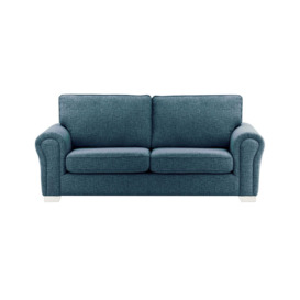Bonna 3 Seater Sofa, teal, Leg colour: white - thumbnail 1