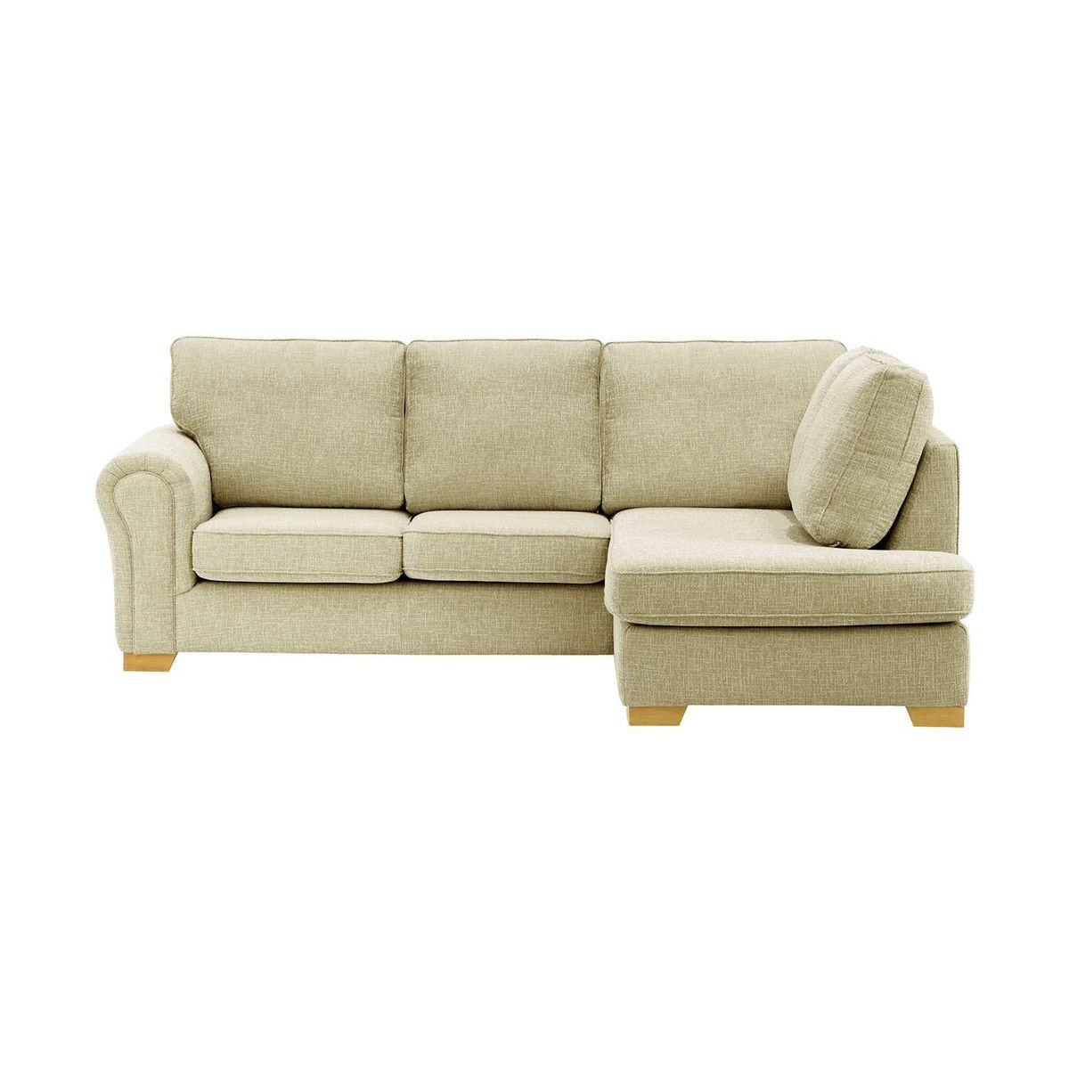 Bonna Right Hand Corner Sofa, taupe, Leg colour: like oak - image 1