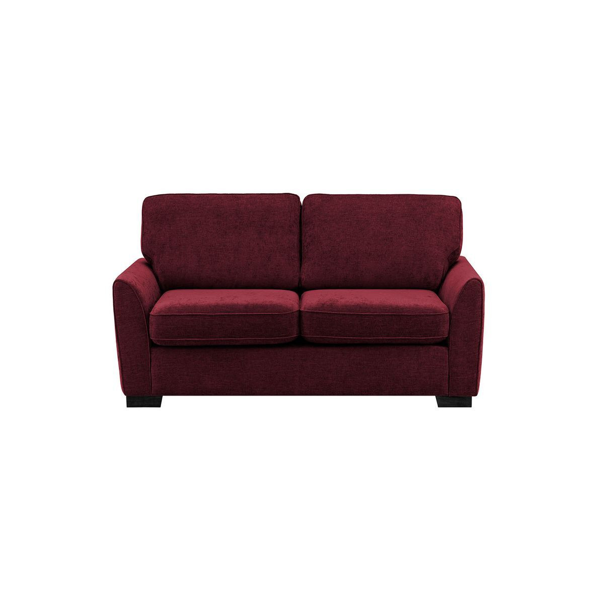Newton 2 Seater Sofa, red, Leg colour: black - image 1