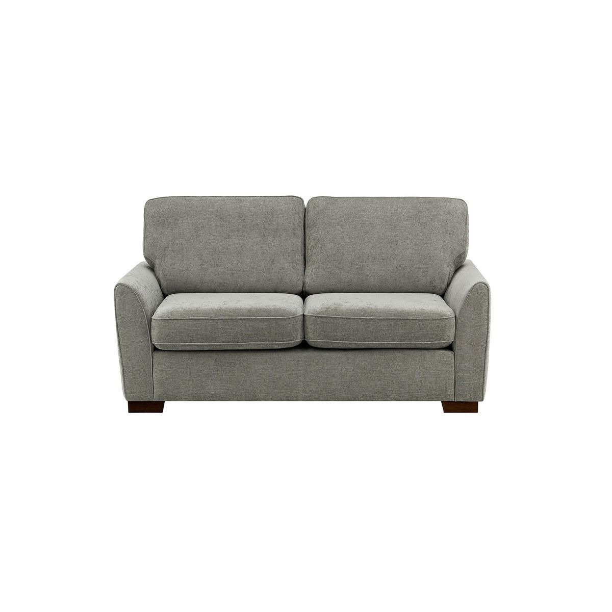 Newton 2 Seater Sofa, grey, Leg colour: dark oak - image 1