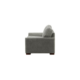 Newton 2 Seater Sofa, grey, Leg colour: dark oak - thumbnail 3