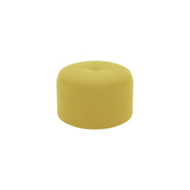 Flair Small Round Pouffe 1 Button, lime