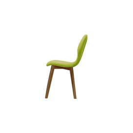 Mya Dining Chair, lime, Leg colour: dark oak - thumbnail 3