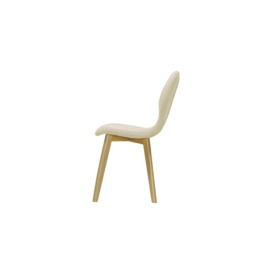 Mya Dining Chair, cream, Leg colour: like oak - thumbnail 3