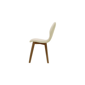 Mya Dining Chair, cream, Leg colour: dark oak - thumbnail 3