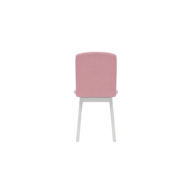 Cubo Dining Chair, pink, Leg colour: white - thumbnail 2