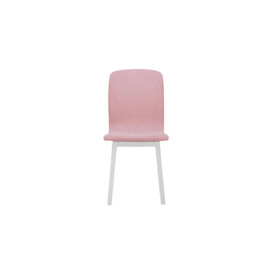 Cubo Dining Chair, pink, Leg colour: white - thumbnail 3
