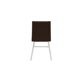 Fafa Dining Chair, brown, Leg colour: white - thumbnail 2