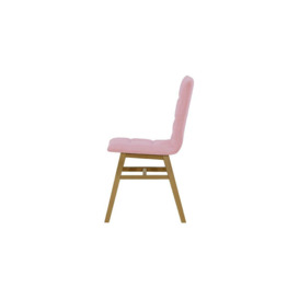 Fafa Dining Chair, pink, Leg colour: like oak - thumbnail 3