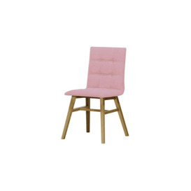 Fafa Dining Chair, pink, Leg colour: like oak - thumbnail 1