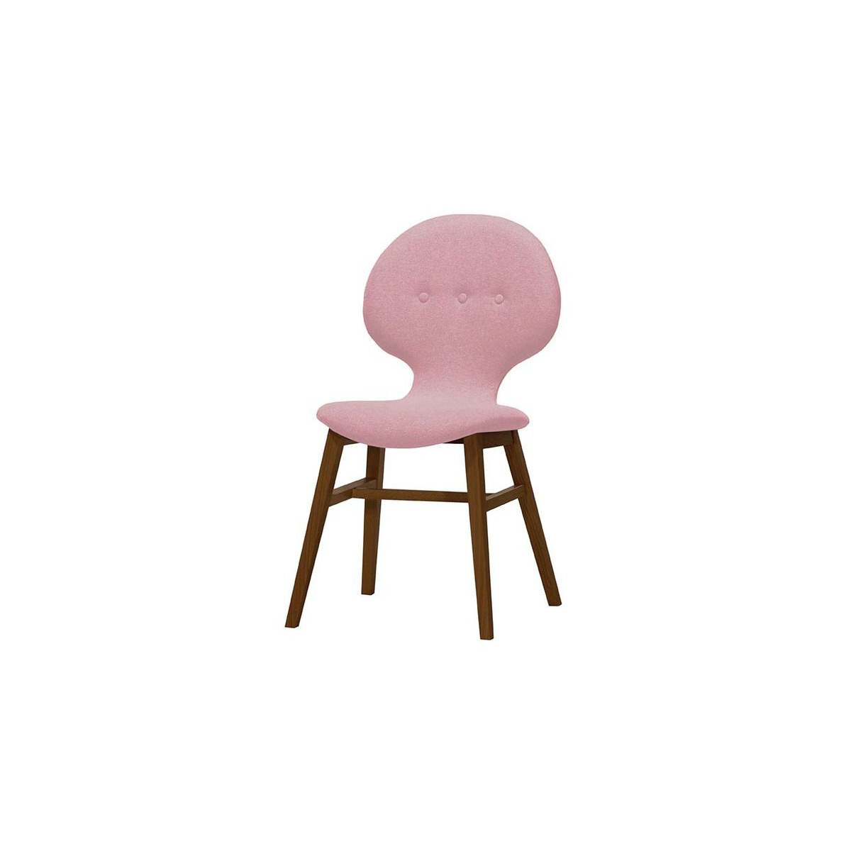 Altay Dining Chair, pink, Leg colour: dark oak - image 1