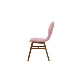 Altay Dining Chair, pink, Leg colour: dark oak - thumbnail 3