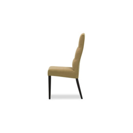 Dilo Dining Chair, cream, Leg colour: white - thumbnail 3