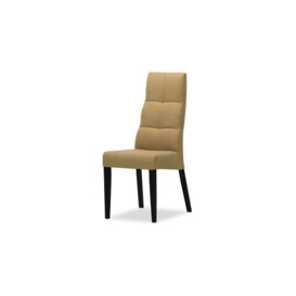 Dilo Dining Chair, cream, Leg colour: white - thumbnail 1